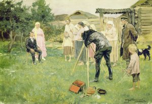 Fotógrafo en un pueblo de Ivan Alexeyevich Vladimirov