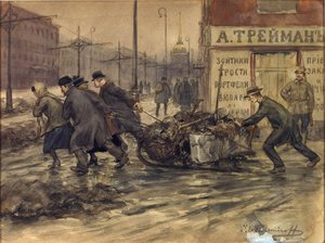 Los comerciantes ricos y los nobles rusos se dedican a sacar la basura de los patios de Ivan Alexeyevich Vladimirov