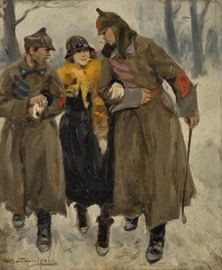 Soldados con prostituta de Ivan Alexeyevich Vladimirov