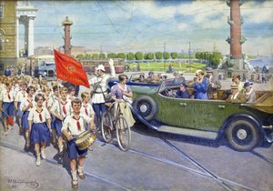 Los turistas extranjeros en Leningrado de Ivan Alexeyevich Vladimirov
