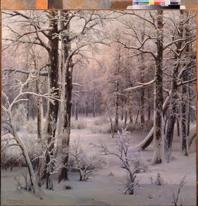 Givre (Hoarfrost) - Pintura de Ivan Avgustovich Velz (1866-1926), huile sur toile de Ivan Avgustovich Velz