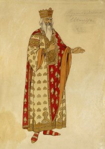 Proyecto de vestuario para la ópera ""Ruslan and Ludmila"" de Mikhail Igor Glinka (1804-1857). Pintura de Ivan Yakolevich Bilibin (Bilibin) (1876-1942) de Ivan Yakovlevich Bilibin