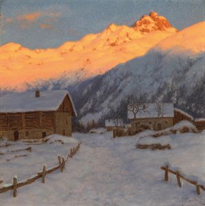 Tarde en la montaña, Alta Saboya de Ivan Fedorovich Choultse
