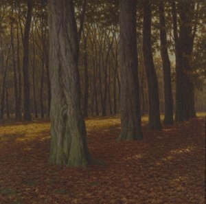 Paisaje boscoso (óleo sobre lienzo) de Ivan Fedorovich Choultse