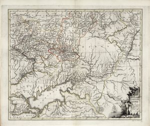 Mapa general del Gobernorado de Azov, 1782