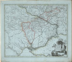 Mapa General de la Gobernación de Novorossiysk, 1779 de Ivan Ivanovich Islenyev