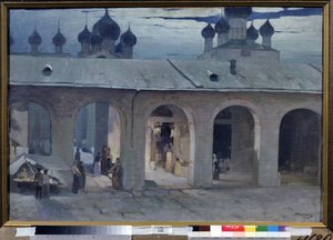 "Galerie marchande au Kremlin de Rostov" Peinture d