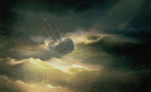 El barco María en la tormenta de Ivan Konstantinovich Aivazovsky
