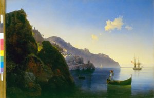 La costa de Amalfi de Ivan Konstantinovich Aivazovsky
