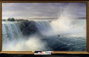 Pintura ""Las cataratas del Niágara"" de Ivan Aivazovsky (1817-1900) 1892 Museo Nacional de Arte de la República de Bielorrusia, Minsk de Ivan Konstantinovich Aivazovsky