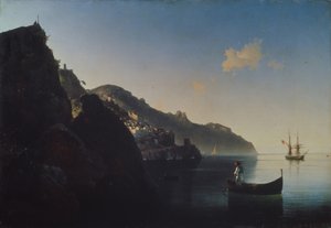 La costa cerca de Amalfi, 1841 de Ivan Konstantinovich Aivazovsky