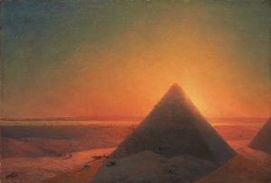 La Gran Pirámide de Giza, 1878 de Ivan Konstantinovich Aivazovsky