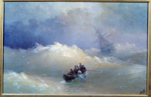 La ola de Ivan Konstantinovich Aivazovsky