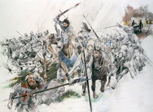 Batalla de Flodden Field, 1513, c. 1990-2010 de Ivan Lapper