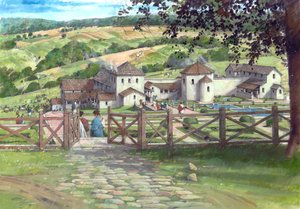 Gran Villa Romana de Witcombe, circa AD250, c1990-2010