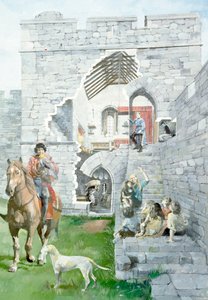 Castillo de Pickering, siglo XIII, c1990-2010 de Ivan Lapper