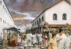 Escena de calle romana, siglo II, 1990-2010