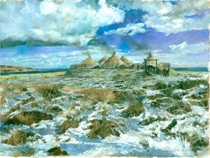 Asentamiento de la Edad de Hierro de Scarborough, siglo V a.C., c1990-2010 de Ivan Lapper