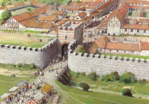 Murallas de la ciudad romana de Silchester, siglo III, 1990-2010 de Ivan Lapper