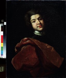 Retrato del Barón Sergey Stroganov (1707-1756) (Retrato del Barón Sergey Stroganov). Pintura de Ivan Nikitich Nikitin (Nikitine) (circa 1680-después de 1742), óleo sobre lienzo de Ivan Nikitich Nikitin