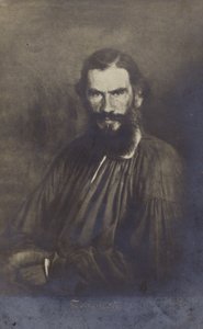 León Tolstói, novelista ruso de Ivan Nikolaevich Kramskoy