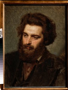 Retrato del artista A. Kuindzhi de Ivan Nikolaevich Kramskoy
