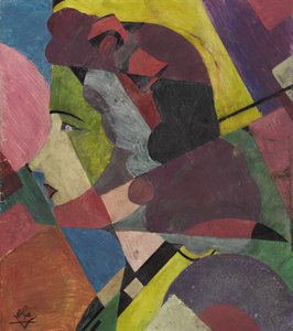 Mujer de perfil de Ivan Vassilyevich Klyun