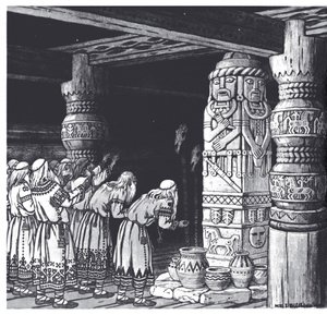 La adoración del dios Svetovid, 1934