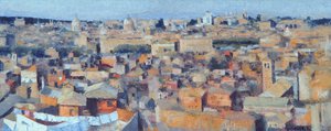 Roma, Vista desde la Academia Española en el Gianicolo, 1968 de Izabella Godlewska de Aranda