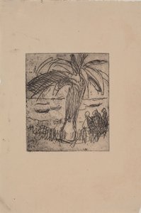 Palmera junto al mar de J.A. Jerichau