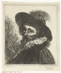 Retrato de hombre con sombrero de J.B. Bernaert
