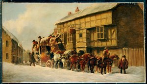 Fuera de la posada George, 1879 de J.C. Maggs
