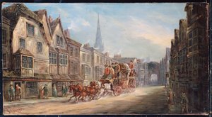 El correo real de Londres a Exeter pasando por Salisbury, 1895 de J.C. Maggs