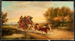 El coche de correo de Oxford a Londres, 1883 de J.C. Maggs