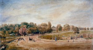 Court Lane y Lordship Lane, Dulwich, Londres, 1860 de JC Mandy