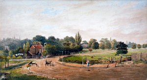 Lordship Lane, Camberwell, Londres, c. 1860 de JC Mandy