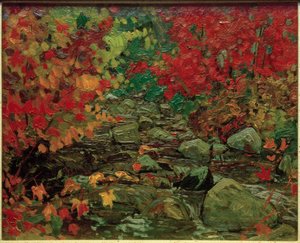 Hojas de otoño, Bosque de Batchewana de J.E.H. MacDonald