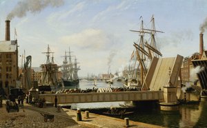 Una Vista de Copenhague con el Knippelsbro de J.E. Carl Rasmussen