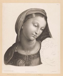 María conoció amable Virgen de Foligno de J.F. Cazenave