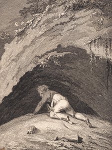 El derrotado Niels Klim se arrastra en la cueva de J.F. Clemens
