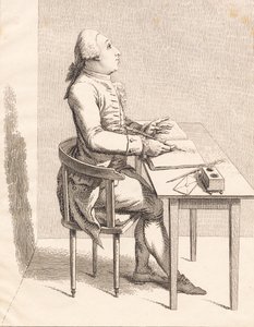 Un caballero en un escritorio