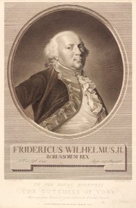 Federico Guillermo II, rey de Prusia de J.F. Clemens