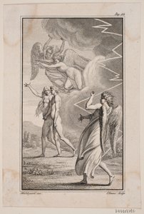 Ilustración de "Adán y Eva" de Johannes Ewald V de J.F. Clemens