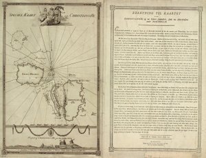Mapa de Christiansø con texto