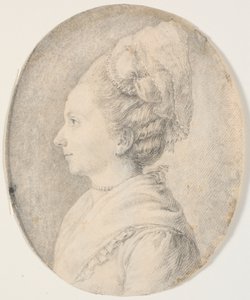 Retrato de Mujer. Perfil a la Izquierda de J.F. Clemens