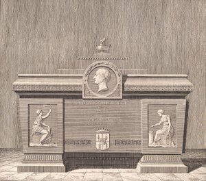 Sarcófago de Ludvig Holberg en Sorø de J.F. Clemens