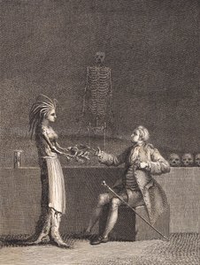 Niels Klim en la cámara anatómica de J.F. Clemens