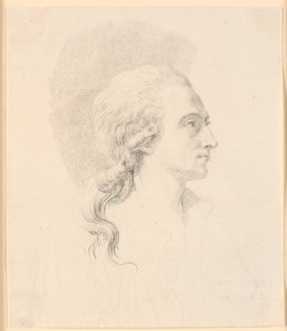 Retrato del escultor Alexander Trippel. Perfil a la derecha de J.F. Clemens
