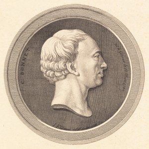 Medallón en relieve con retrato de Bonnet de J.F. Clemens