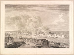 La batalla de Reden 2 de abril de 1801 de J.F. Clemens